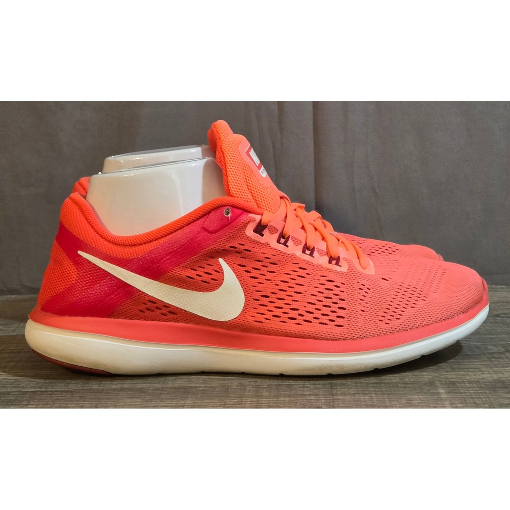 Nike Flex 2016 RN Running Shoes Women's Size 9 Orange Red
